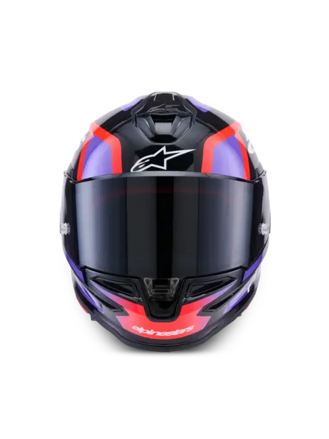 Alpinestars S-R7 Hjelm XS Lumen - Sort/Lilla/Rød 