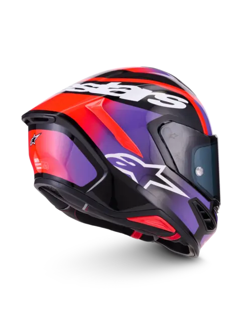 Alpinestars S-R7 Hjelm XS Lumen - Sort/Lilla/Rød 