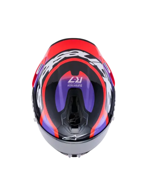 Alpinestars S-R7 Hjelm XS Lumen - Sort/Lilla/Rød 