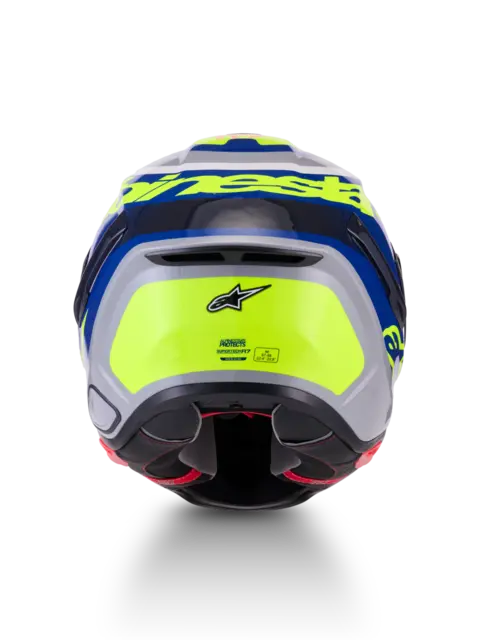 Alpinestars S-R7 Hjelm XS Lumen - Sølv/Rosa/Gul/Blå 