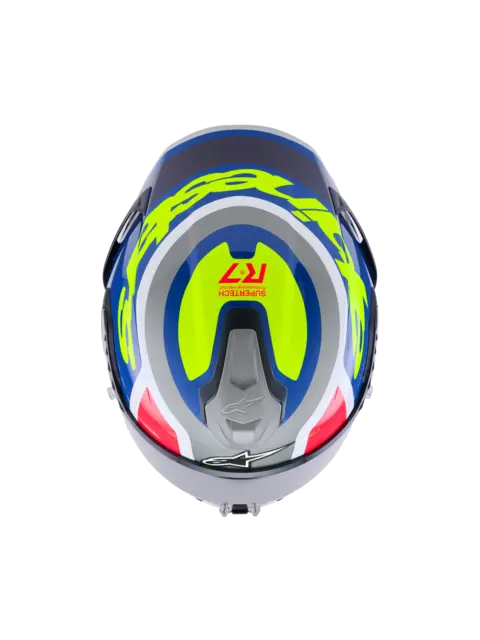 Alpinestars S-R7 Hjelm XS Lumen - Sølv/Rosa/Gul/Blå 