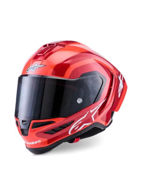Alpinestars Supertech S-R10 Arius M Sort/Hvit/Double Red Glossy 
