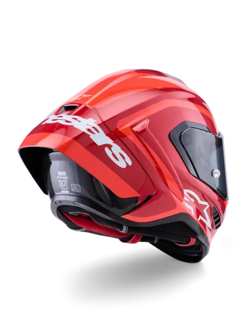 Alpinestars Supertech S-R10 Arius M Sort/Hvit/Double Red Glossy 