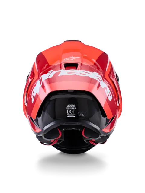 Alpinestars Supertech S-R10 Arius M Sort/Hvit/Double Red Glossy 