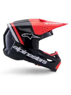 Alpinestars  S-M3 Hjelm Sort/Rød