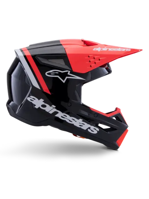Alpinestars S-M3 Hjelm  S Sort/Rød 