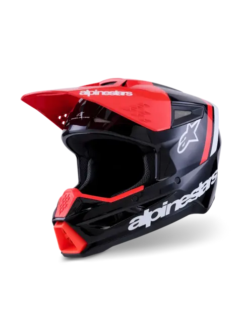 Alpinestars S-M3 Hjelm  S Sort/Rød 