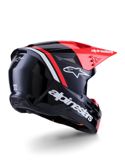 Alpinestars S-M3 Hjelm  S Sort/Rød 