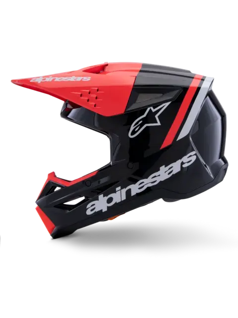 Alpinestars S-M3 Hjelm  S Sort/Rød 