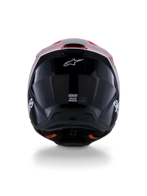 Alpinestars S-M3 Hjelm  S Sort/Rød 