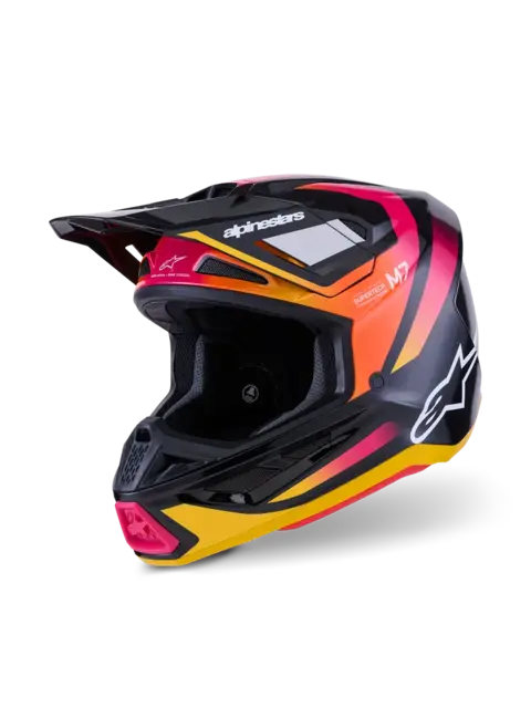 Alpinestars S-M7 XS Rise - Sort/Rosa/Gul 