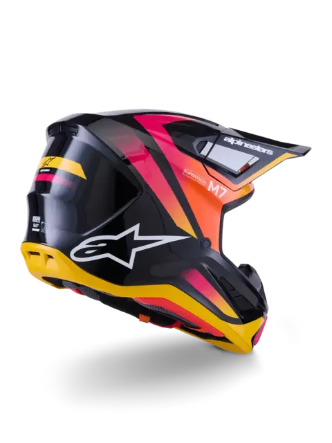 Alpinestars S-M7 XS Rise - Sort/Rosa/Gul 