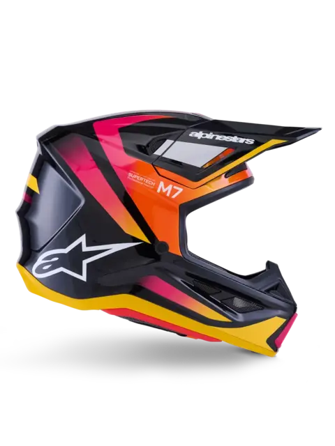 Alpinestars S-M7 XS Rise - Sort/Rosa/Gul 