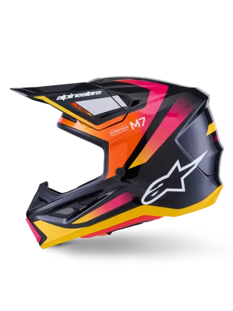 Alpinestars S-M7 XS Rise - Sort/Rosa/Gul 