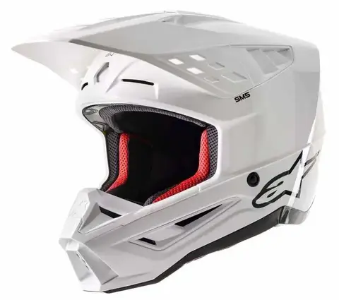 Alpinestars S-M5 Cross Hjelm Solid Hvit