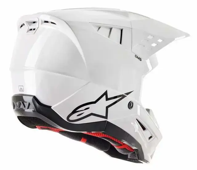 Alpinestars S-M5 Cross Hjelm M Solid Hvit 