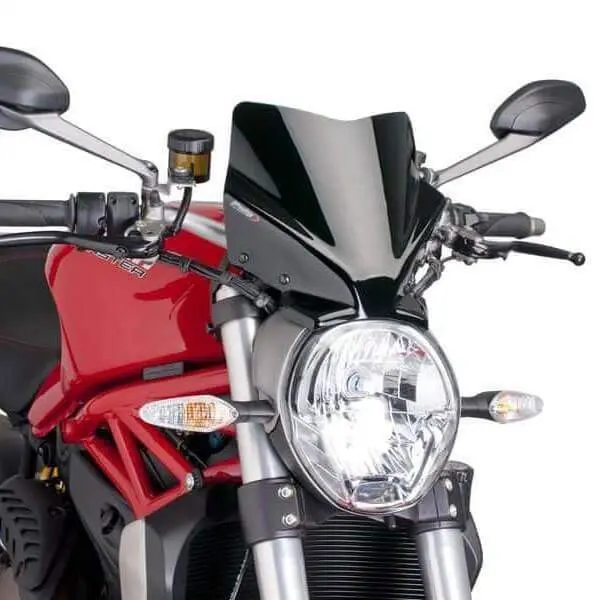 Puig Sport Screen | Black (Opaque) | Du cati Monster 1200/S 2014> 