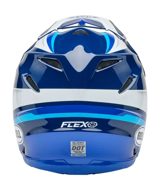 BELL Moto-9S Flex Cross Hjelm S Blå/Hvit 