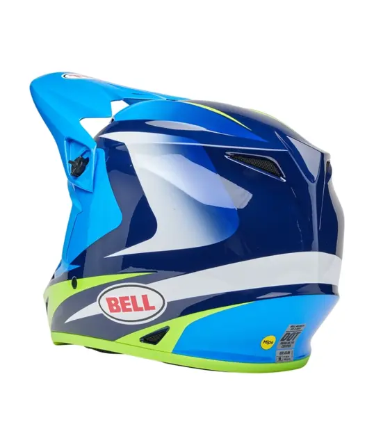 Bell MX-9 Mips Hjelm S Blå/Gul 