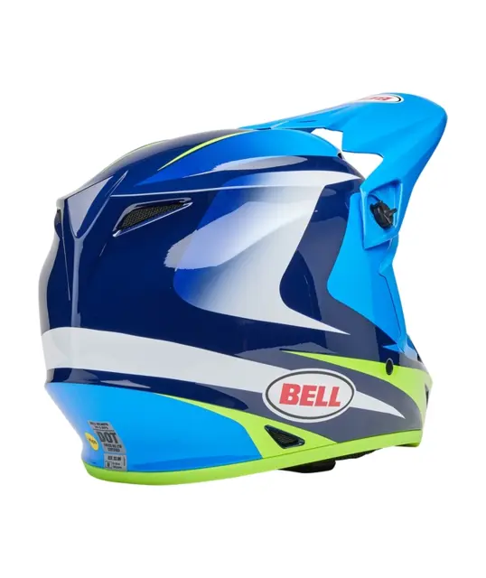 Bell MX-9 Mips Hjelm S Blå/Gul 