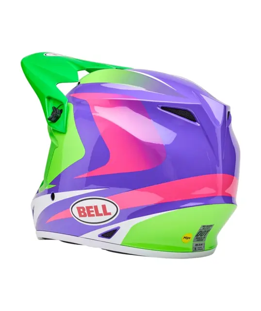 Bell MX-9 Mips Hjelm S Grønn/Lilla 