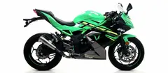 Arrow Slip-on Lyddemper Z/Ninja 125 -19 S&#248;lv Krom