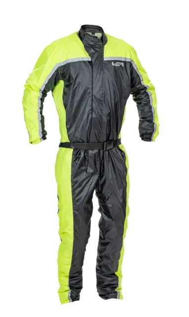 Lindstrands Sidvallen Regndress XS Sort/gul 