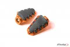 Puig Hi-Tech Trail Footpegs | Orange An odised Aluminium