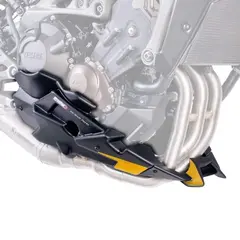Puig Belly Pan for Akrapovic Exhaust | Matte Black | Yamaha MT-09 2013&gt;2015