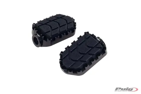 Puig Hi-Tech Enduro Footpegs | Black An odised Aluminium