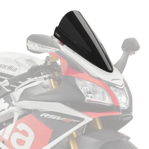 Puig Racing Skjerm - Svart Opaque Aprilia RSV 4 RF 2015&gt;2020