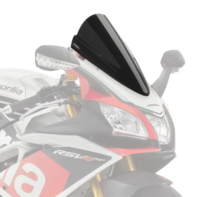Puig Racing Skjerm - Svart Opaque Aprilia RSV 4 RF 2015>2020 