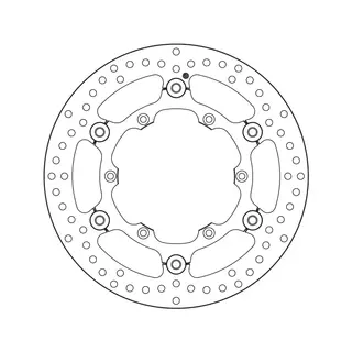 Brembo Serie Oro Flytende bremeskive Yamaha YZ/YZ-F / WRF 270 mm