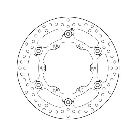 Brembo Serie Oro Flytende bremeskive Yamaha YZ/YZ-F / WRF 270 mm