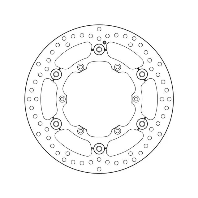 Brembo Serie Oro Flytende bremeskive Yamaha YZ/YZ-F / WRF 270 mm 