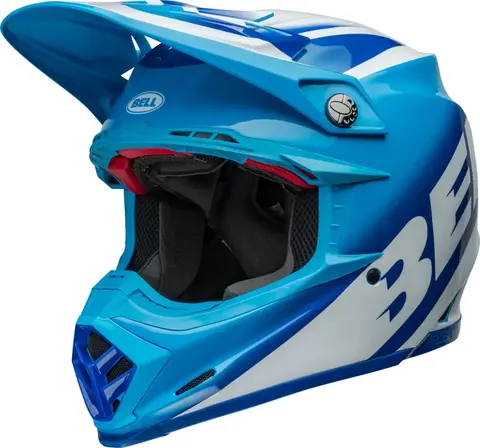 BELL Moto-9S Flex Cross Hjelm Bl&#229;