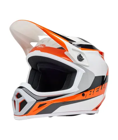 Bell MX-9 Mips Hjelm Rift Gloss Orange/Hvit
