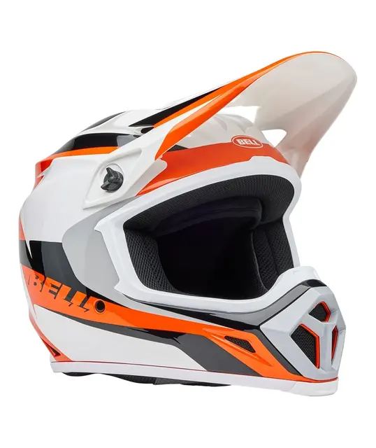 Bell MX-9 Mips Hjelm Rift Gloss Orange/Hvit - Medium 