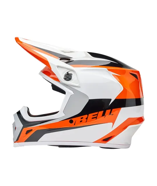 Bell MX-9 Mips Hjelm Rift Gloss Orange/Hvit - Medium 