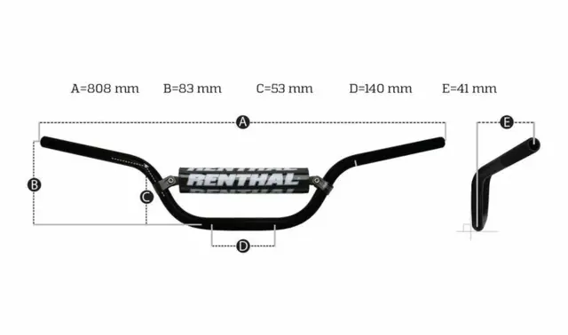 Renthal Fatbar 822 KTM Low 28,6MM 