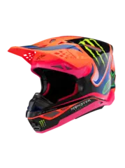 Alpinestars S-M10 Crosshjelm XS Oransj/Lilla/Monster