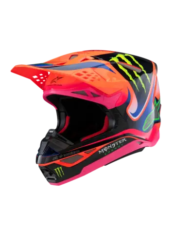 Alpinestars S-M10 Crosshjelm Oransj/Lilla/Monster