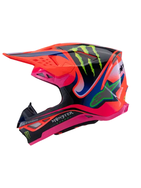 Alpinestars S-M10 Crosshjelm XS Oransj/Lilla/Monster 