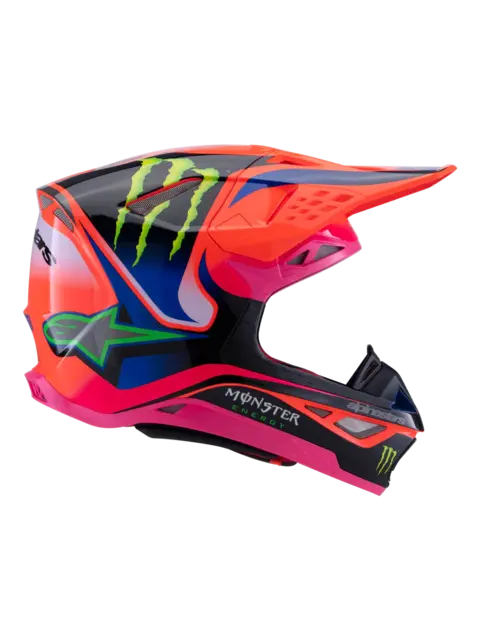 Alpinestars S-M10 Crosshjelm XS Oransj/Lilla/Monster 