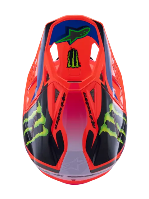 Alpinestars S-M10 Crosshjelm XS Oransj/Lilla/Monster 