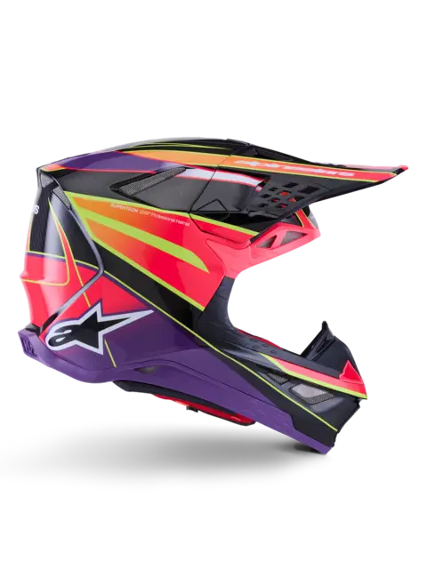 Alpinestars S-M10 MIPS Crosshjelm Rosa/Lilla S 