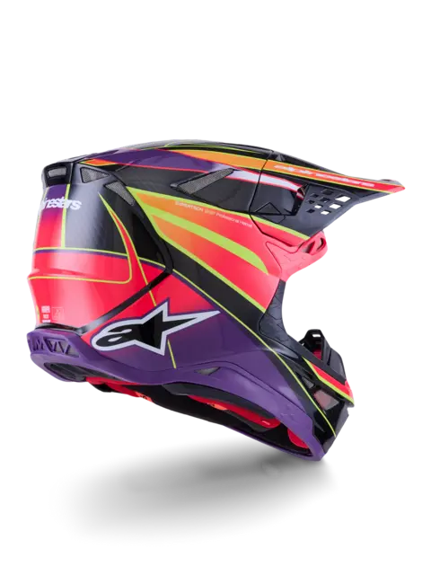 Alpinestars S-M10 MIPS Crosshjelm Rosa/Lilla S 