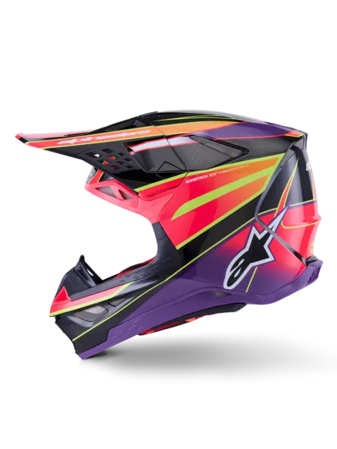 Alpinestars S-M10 MIPS Crosshjelm Rosa/Lilla S 