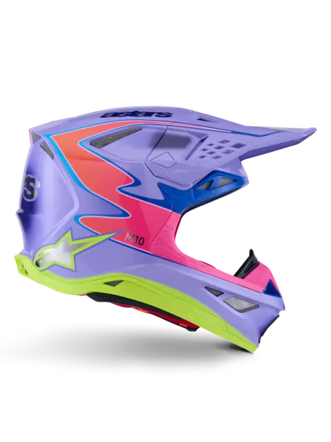 Alpinestars S-M10 MIPS Crosshjelm Lilla XS 