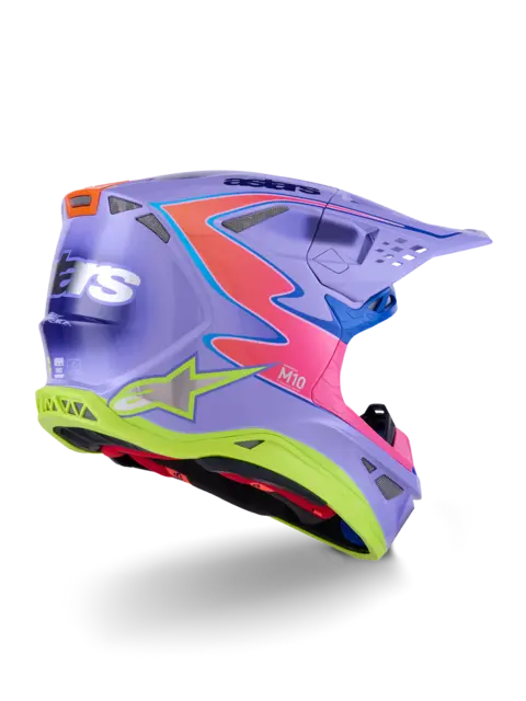 Alpinestars S-M10 MIPS Crosshjelm Lilla XS 